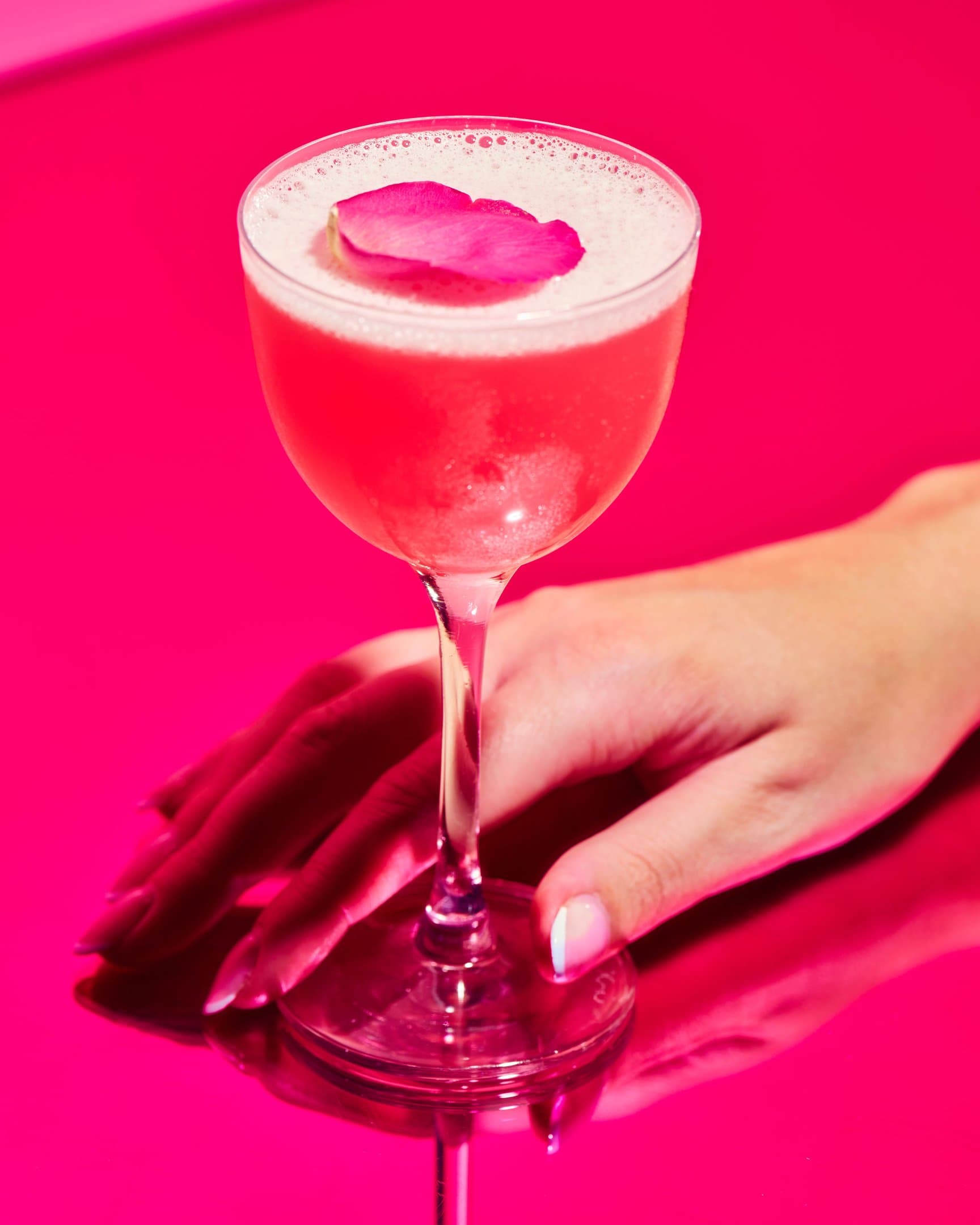 Image of a Rose Petal cocktail in Blame Gloria